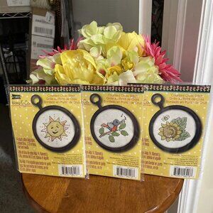Studio 18 Mary & Co. Counted Cross Stitch Kits - Bundle of 3 - NIP